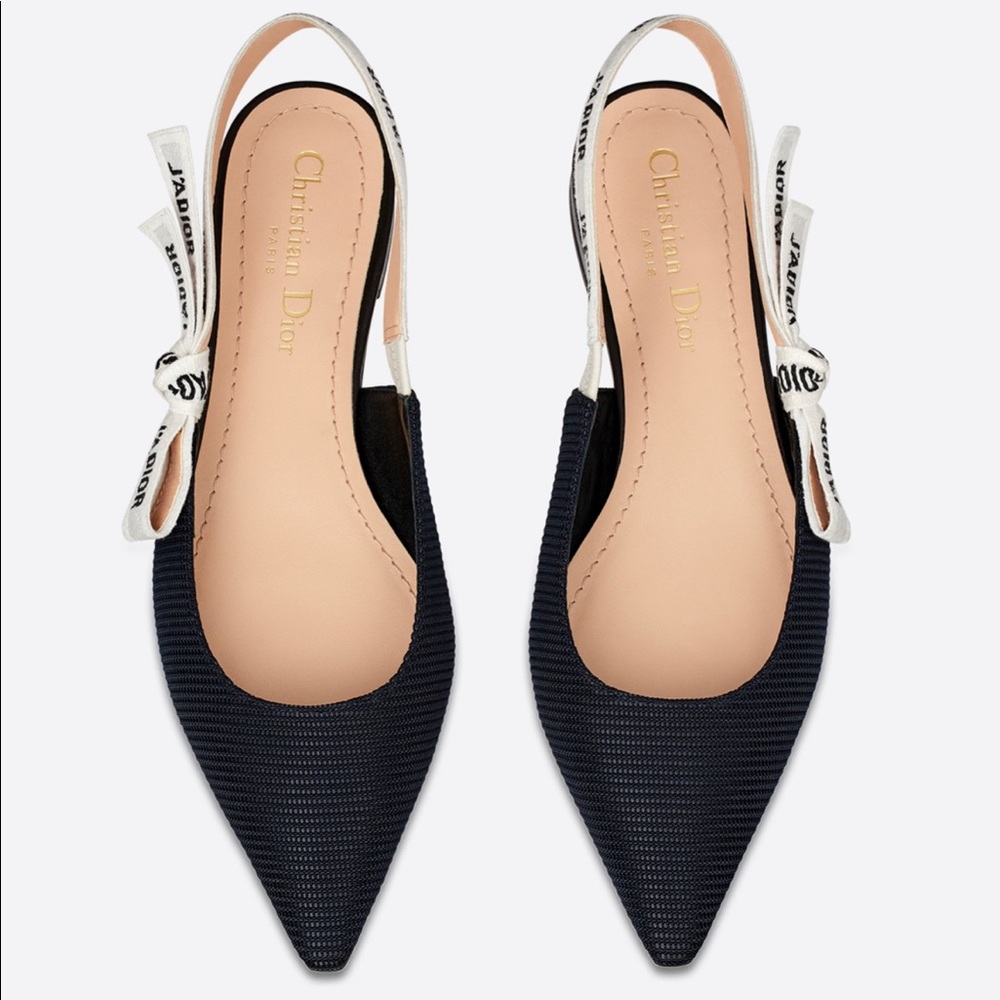 Dior J’adior slingback flats black size 40